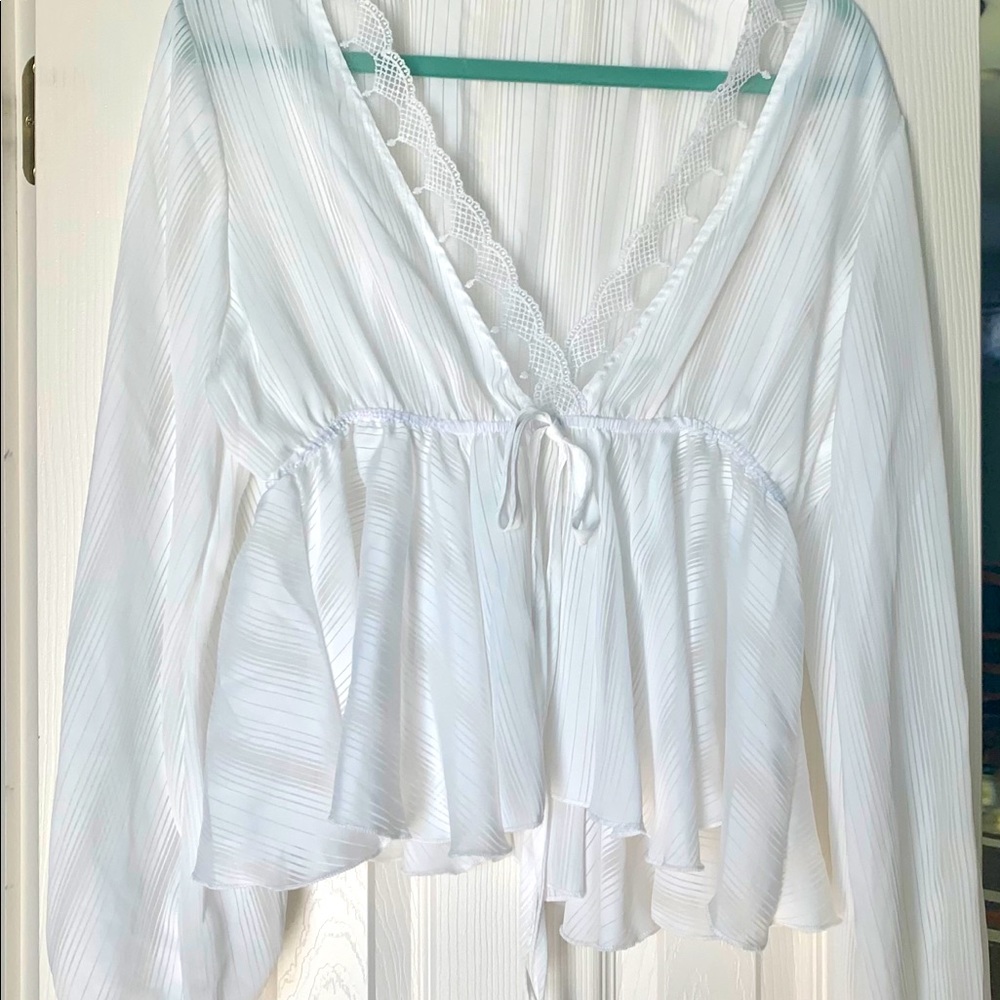 Sheer baby doll top